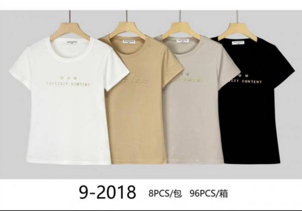 Bluzki damskie Roz Standard, Mix Kolor Paczka 8 szt